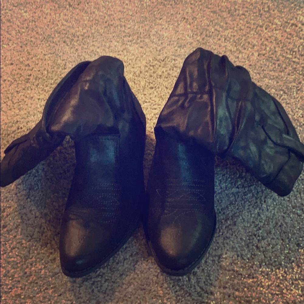Black cowboy boots, never been worn